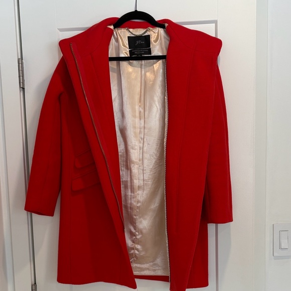 Women's JCrew Stadium Cloth Coat - Picture 4 of 7